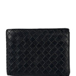 Bottega Veneta Vintage Black Intrecciato BiFold Wallet
