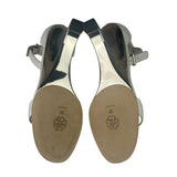 Alexander McQueen White Arc Calfskin Sandal