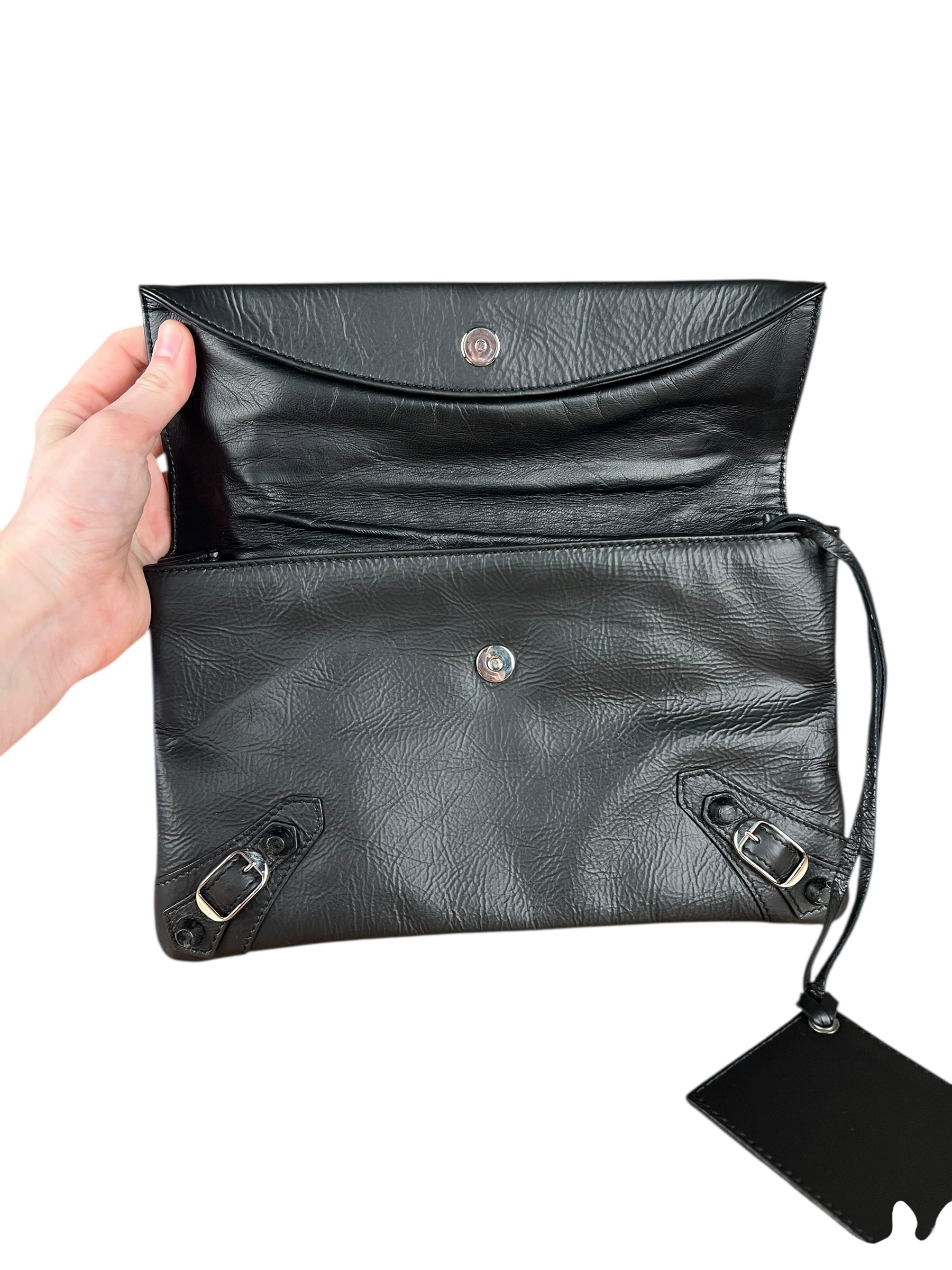 Balenciaga Envelope Clutch Black