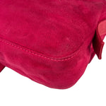 Fendi Pink Suede/Leather Trim Baguette