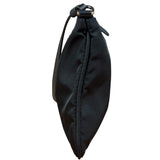 Prada Black Leather Trim Tessuto Nylon Pochette