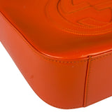 Gucci Orange Patent Leather Hobo Bag