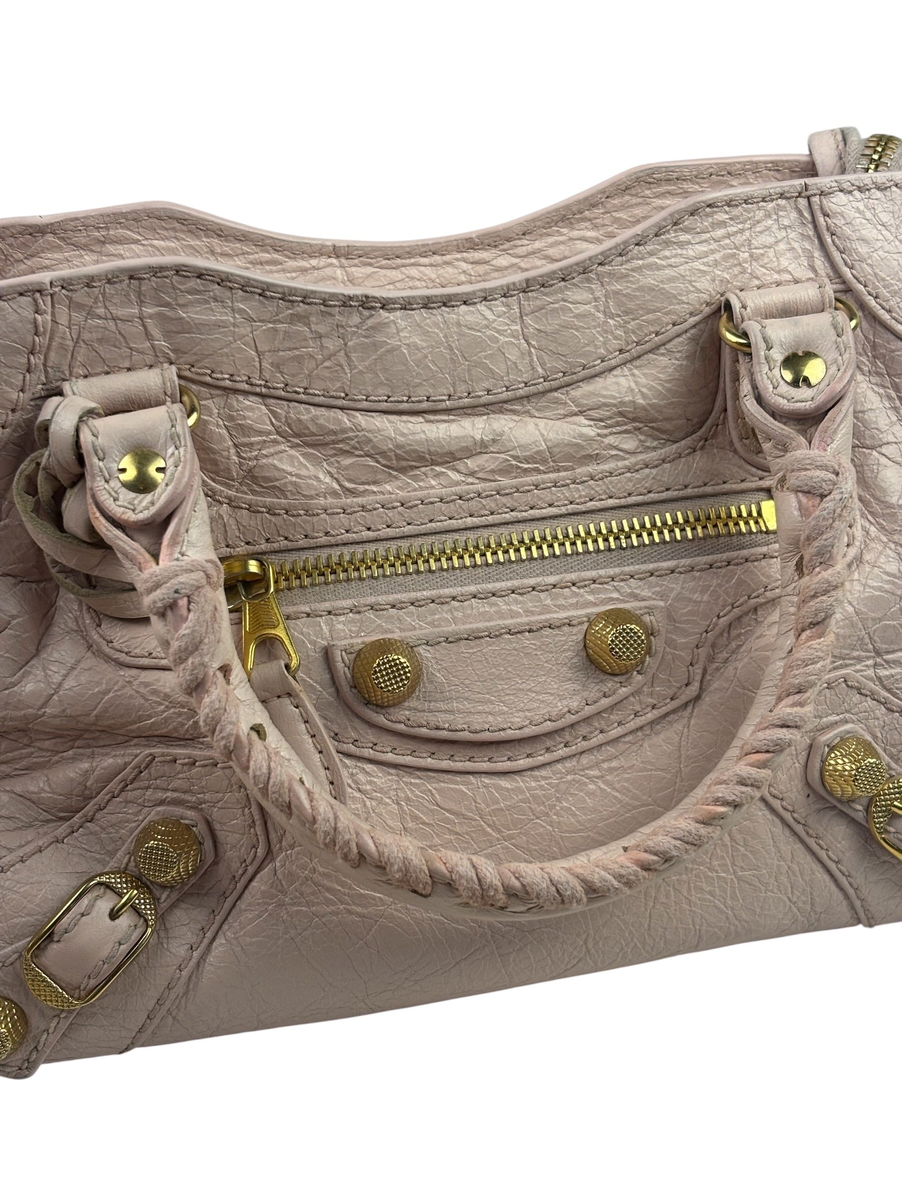 Balenciaga Pink Leather Le City Two-Way Bag