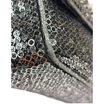 Chanel Silver Sequin East/West Flap Bag 2006