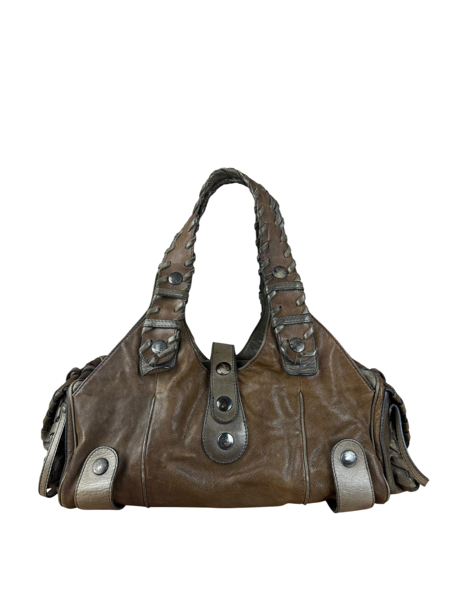 Chloe Vintage Brown Leather Silverado Shoulder Bag