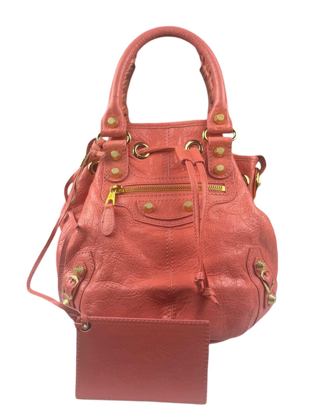 Balenciaga Pink Leather Agneau Small 21 Two-Way Bag