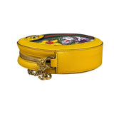 Gucci Ophidia Yellow GG Flora Round Shoulder Bag