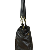 Chanel Black Quilted Leather Chain Shoulder Tote '94-'96
