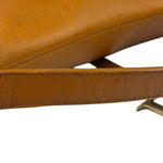 Christian Dior Tan Brown Leather Medium Saddle Bag