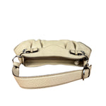 Salvatore Ferragamo Beige Gancini Buckle Shoulder Bag