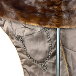Mitsukoshi Vintage Brown Fur Shawl