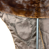 Mitsukoshi Vintage Brown Fur Shawl