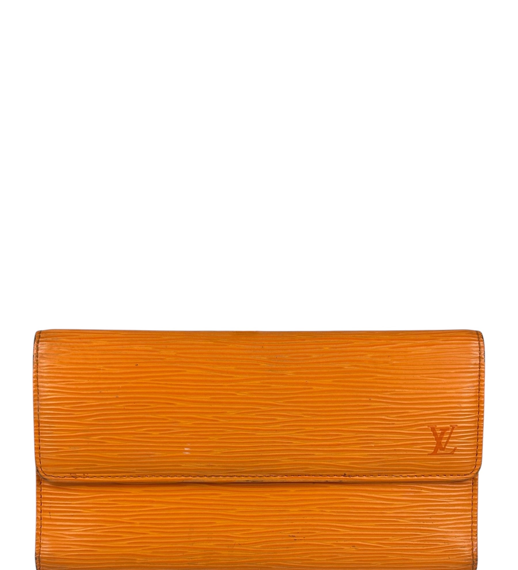 Louis Vuitton Orange Hue Epi Leather Wallet