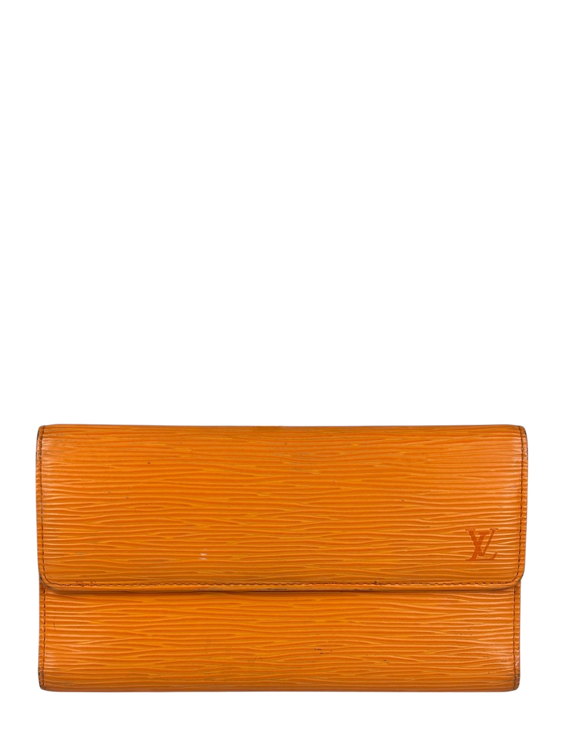 Louis Vuitton Orange Hue Epi Leather Wallet