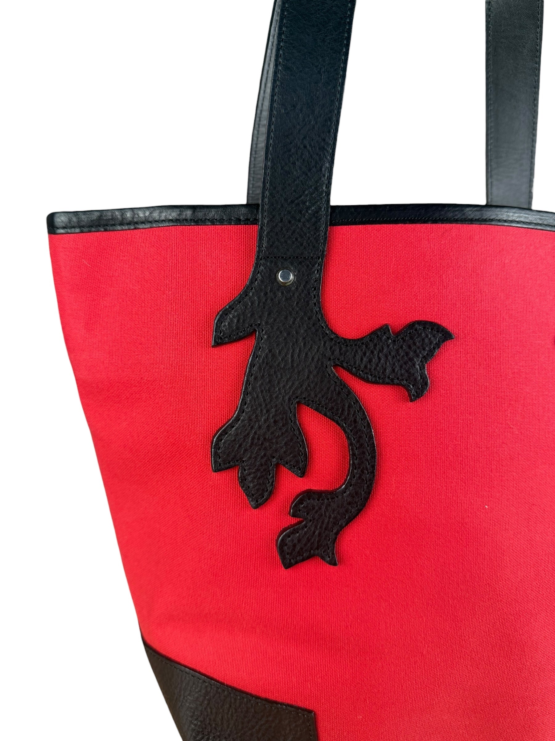 Vivienne Westwood Red Canvas Tote Bag