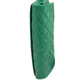 Chanel Green Quilted Patent Leather Flap Bag 2012