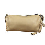 Prada Beige Leather Vitello Daino Buckle Shoulder Bag