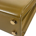 YSL Green Ink Leather King Palm Nano Two-Way Tote