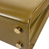 YSL Green Ink Leather King Palm Nano Two-Way Tote