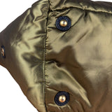 Celine Vintage Green Nylon Puffer Handbag