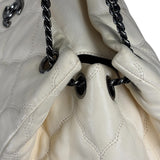 Chanel Beige Quilted Leather  Chain Shoulder Bag 2008