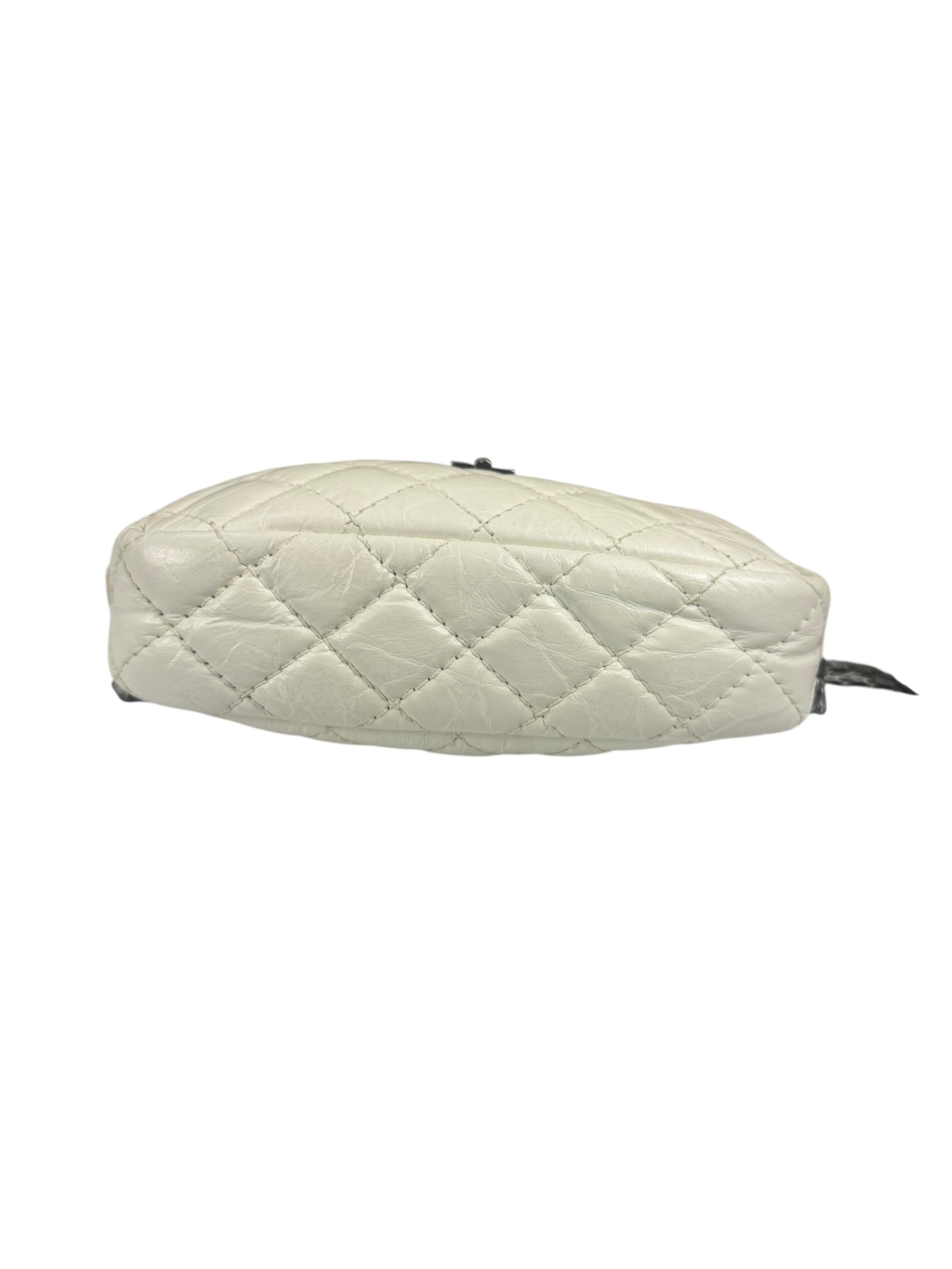 Chanel White Quilted Mini Reissue Camera Bag 2018