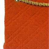 Chanel Vintage Red Quilted Tweed Shoulder Bag 1994