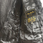 Moon Bat x Golden Leaf Vintage Black Rabbit Fur Coat