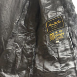 Moon Bat x Golden Leaf Vintage Black Rabbit Fur Coat