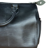 Louis Vuitton Black Epi Speedy 25