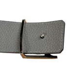 Louis Vuitton Reversible Blue/Grey Leather Logo Belt