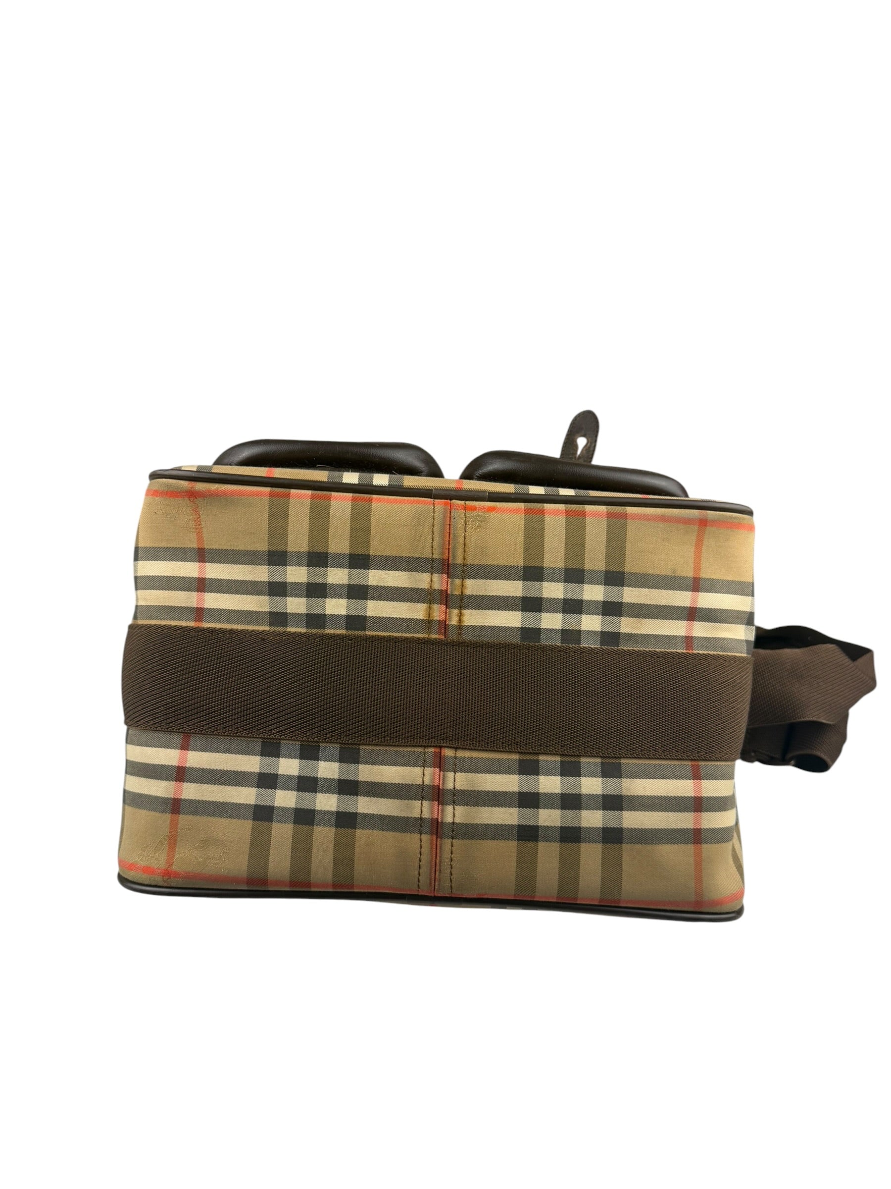Burberry Vintage Beige/Dark Brown House Shoulder Bag