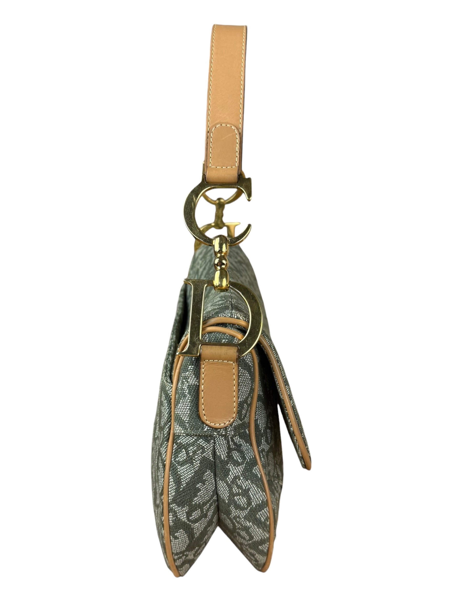 Christian Dior Vintage Trotter Saddle Shoulder Bag