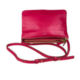 Celine Pink Leather Trio Crossbody Bag