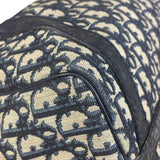 Christian Dior Vintage Blue Oblique Trotter Boston Bag