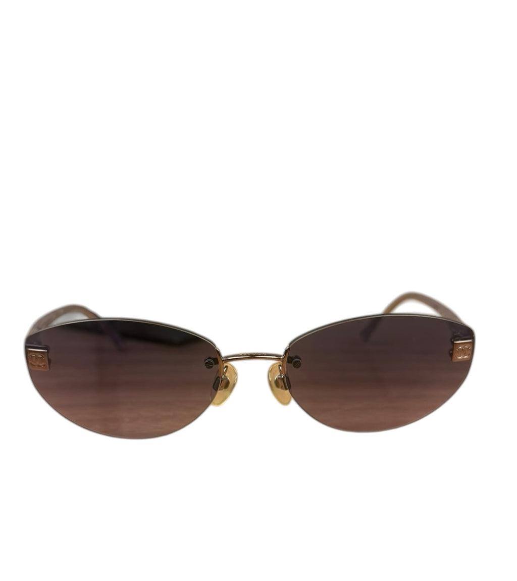 Chanel Vintage Rimless Sunglasses RX