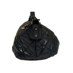 Chanel Black Quilted Lambskin Cloudy Bundle Hobo 2005