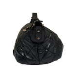 Chanel Black Quilted Lambskin Cloudy Bundle Hobo 2005