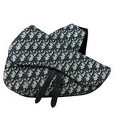 Christian Dior Navy Oblique Saddle Crossbody Bag