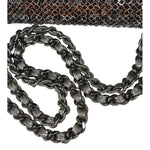Chanel Silver Sequin East/West Flap Bag 2006