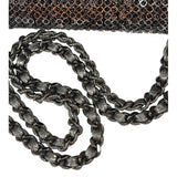 Chanel Silver Sequin East/West Flap Bag 2006