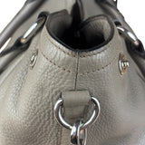 Prada Grey Vitello Daino Leather 2Way Handbag