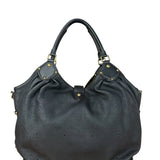 Louis Vuitton Perforated Monogram Mahina Hobo Bag Black