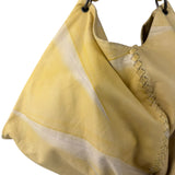 Bottega Veneta Yellow Calfskin Fortune Cookie Hobo