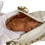 Chanel White Quilted Leather Midnight Swim Baluchon Clutch 2012