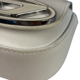 Diesel White Leather 1DR XS Two-Way Mini Bag