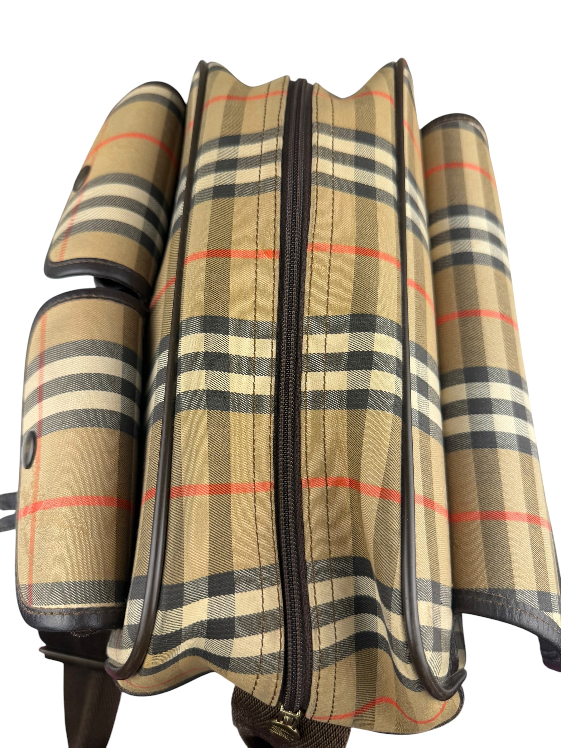 Burberry Vintage Beige/Dark Brown House Shoulder Bag