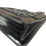 Chanel Black Patent Leather Trim Reissiue Flap Bag 2000