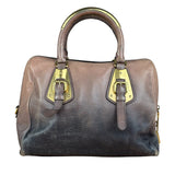Prada Bicolor Cervo Ombre Leather Top Handle Bag