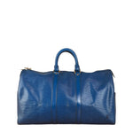 Louis Vuitton Blue Epi Leather Keepall 45